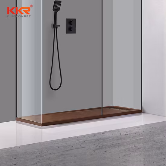 Panel de ducha SMC de piedra de resina artificial, nuevo plato de ducha de piedra para baño