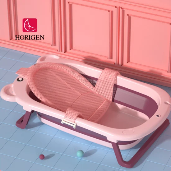 Nuevos productos, bañera plegable de plástico de nuevo estilo para bebé, buena bañera plegable para bebé con bañera plegable portátil
